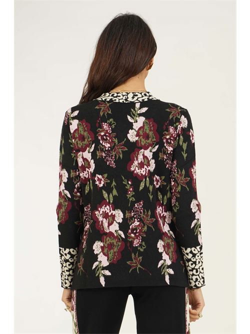 Maglia in viscosa fantasia LAFTY.LIE | 23V187NERO FANTASIA